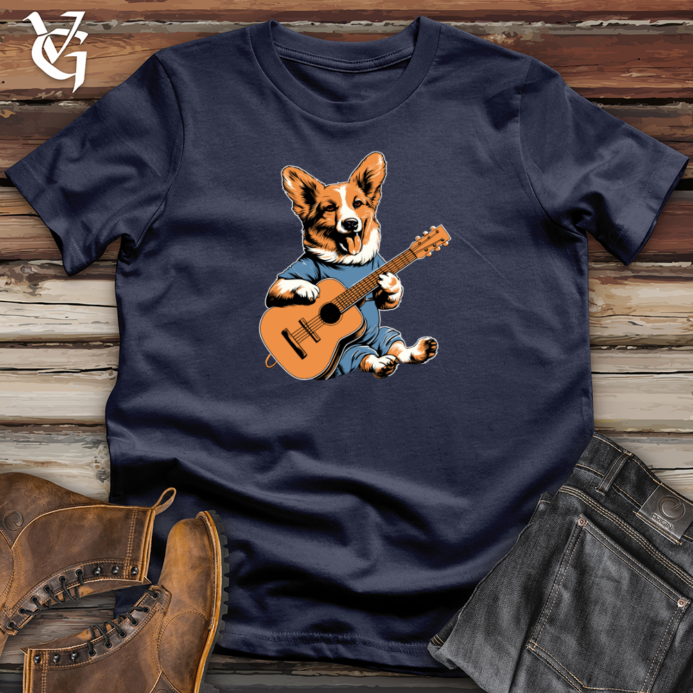 Vintage Guitar Strummer Corgi Softstyle Tee