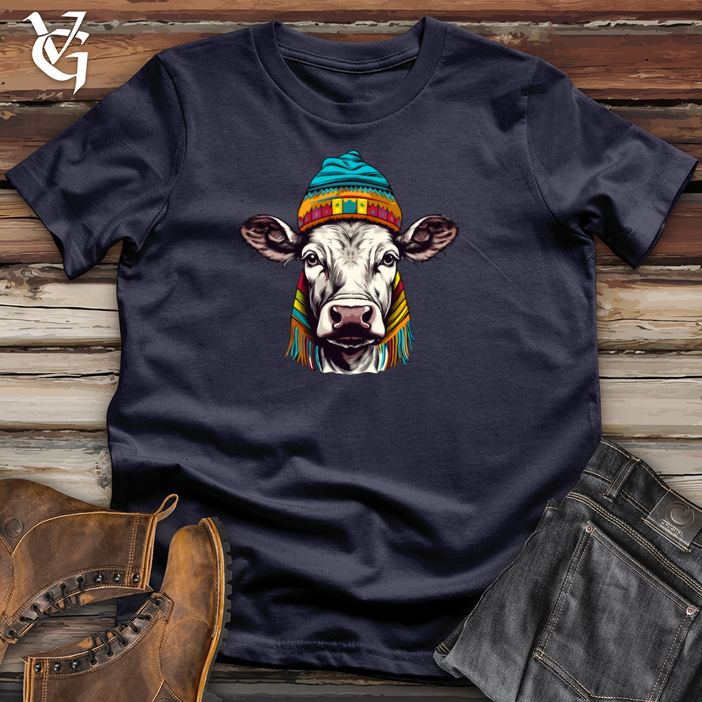 Colorful Beanie Cow Cotton Tee