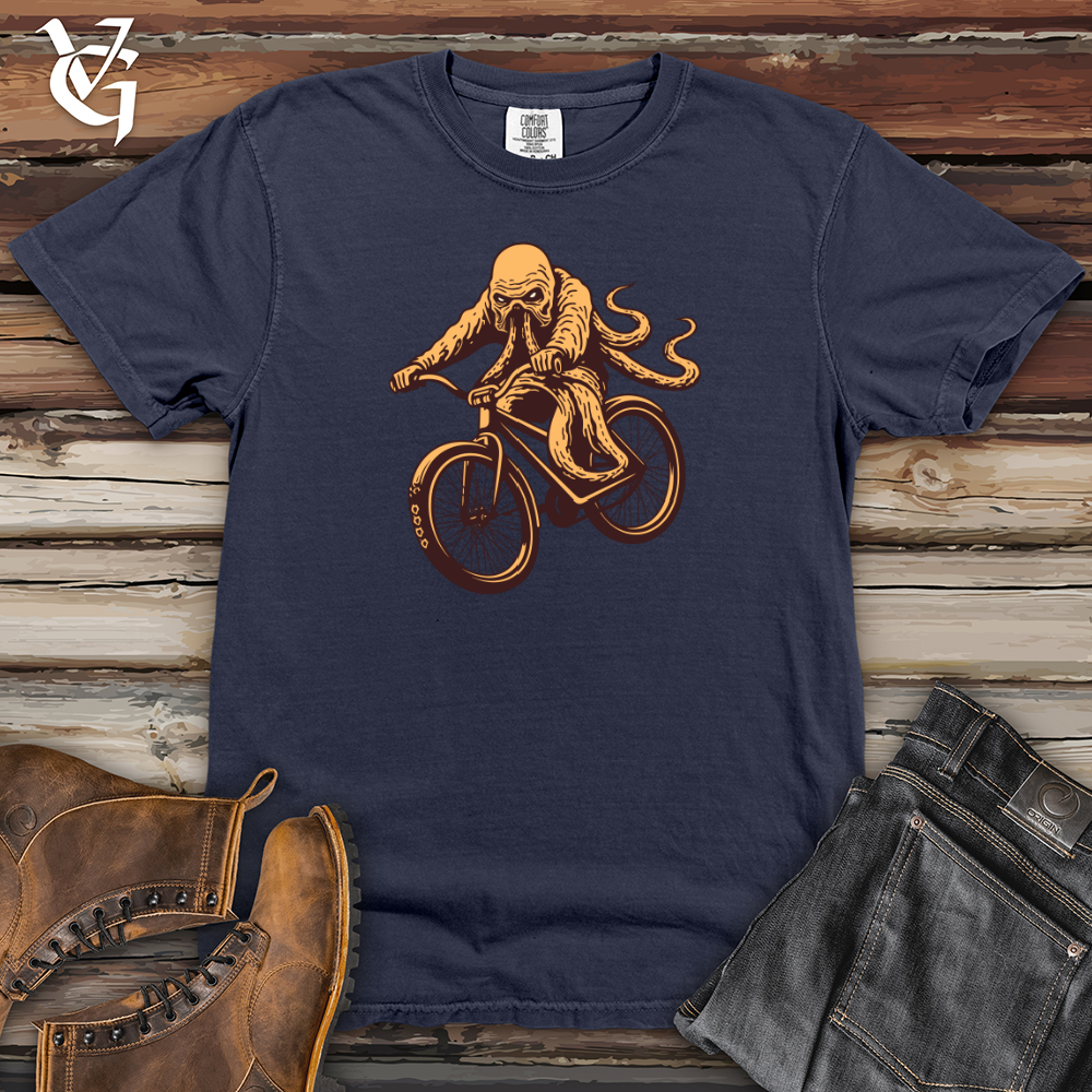 Bike Riding Kraken Heavy Cotton Comfort Colors Tee