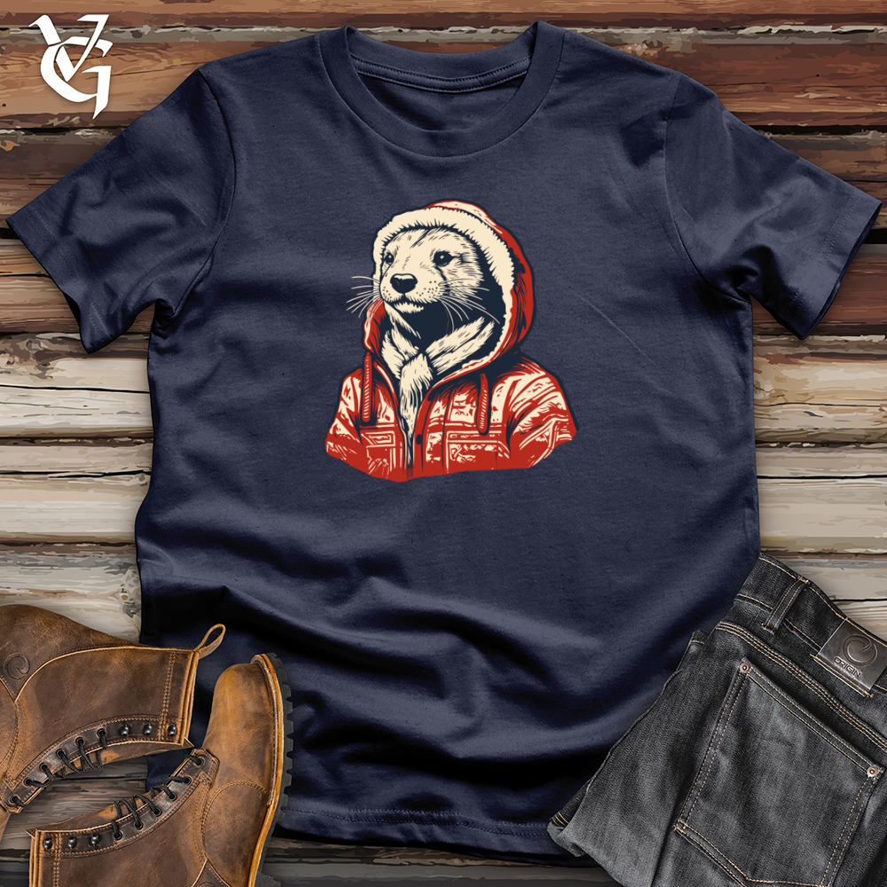 Retro Snuggly Otter Softstyle Tee