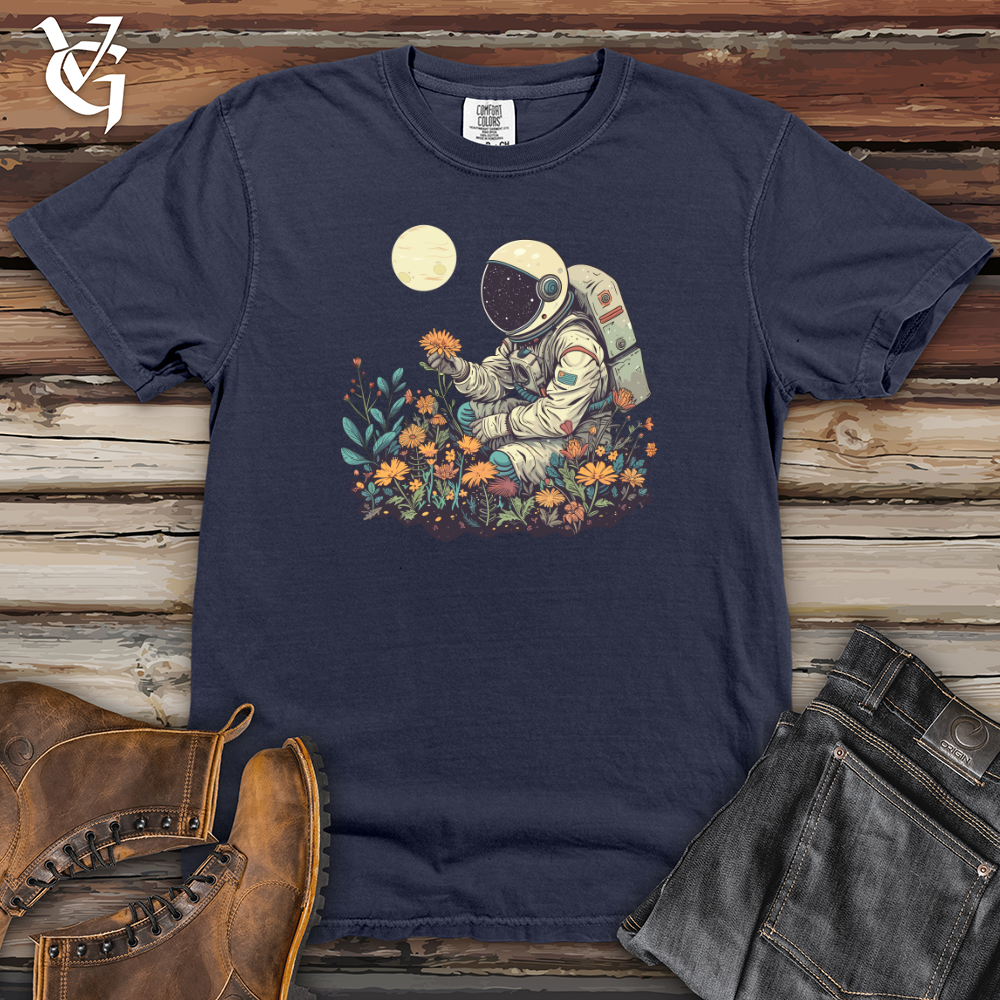 Astronaut Floral Discovery Heavy Cotton Comfort Colors Tee