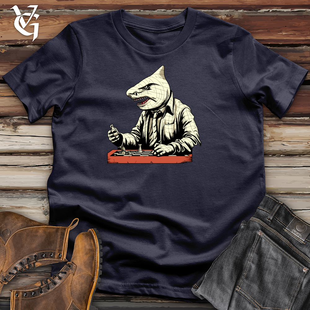 Strategic Shark Moves Cotton Tee