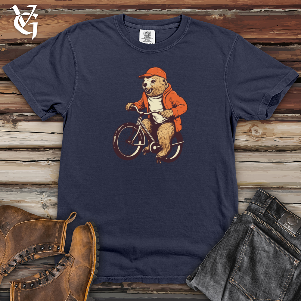 Vintage Pedaling Beaver Heavy Cotton Comfort Colors Tee