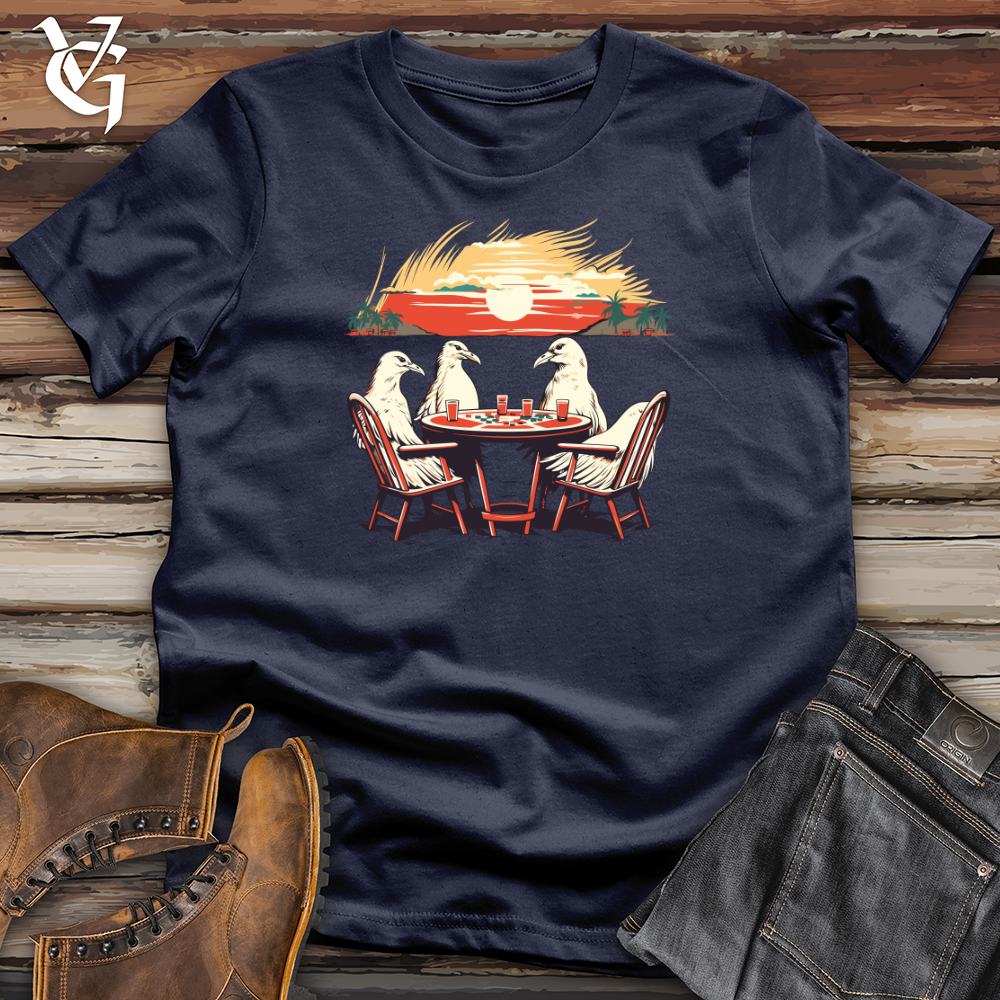 Vintage Poker Birds Softstyle Tee