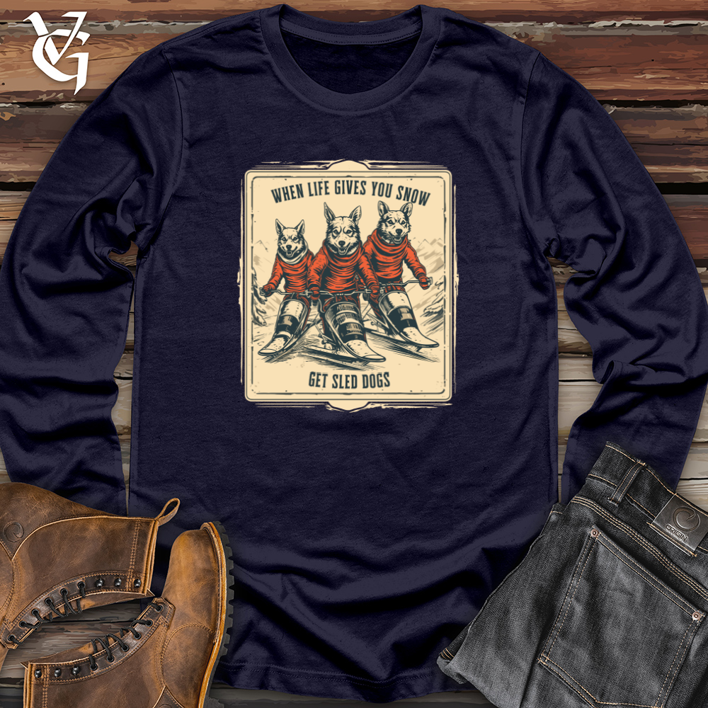 Retro Dog Sled Daredevil Long Sleeve