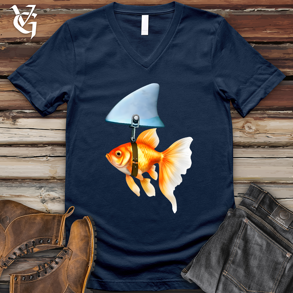 Goldfish Shark Fin V-Neck Tee