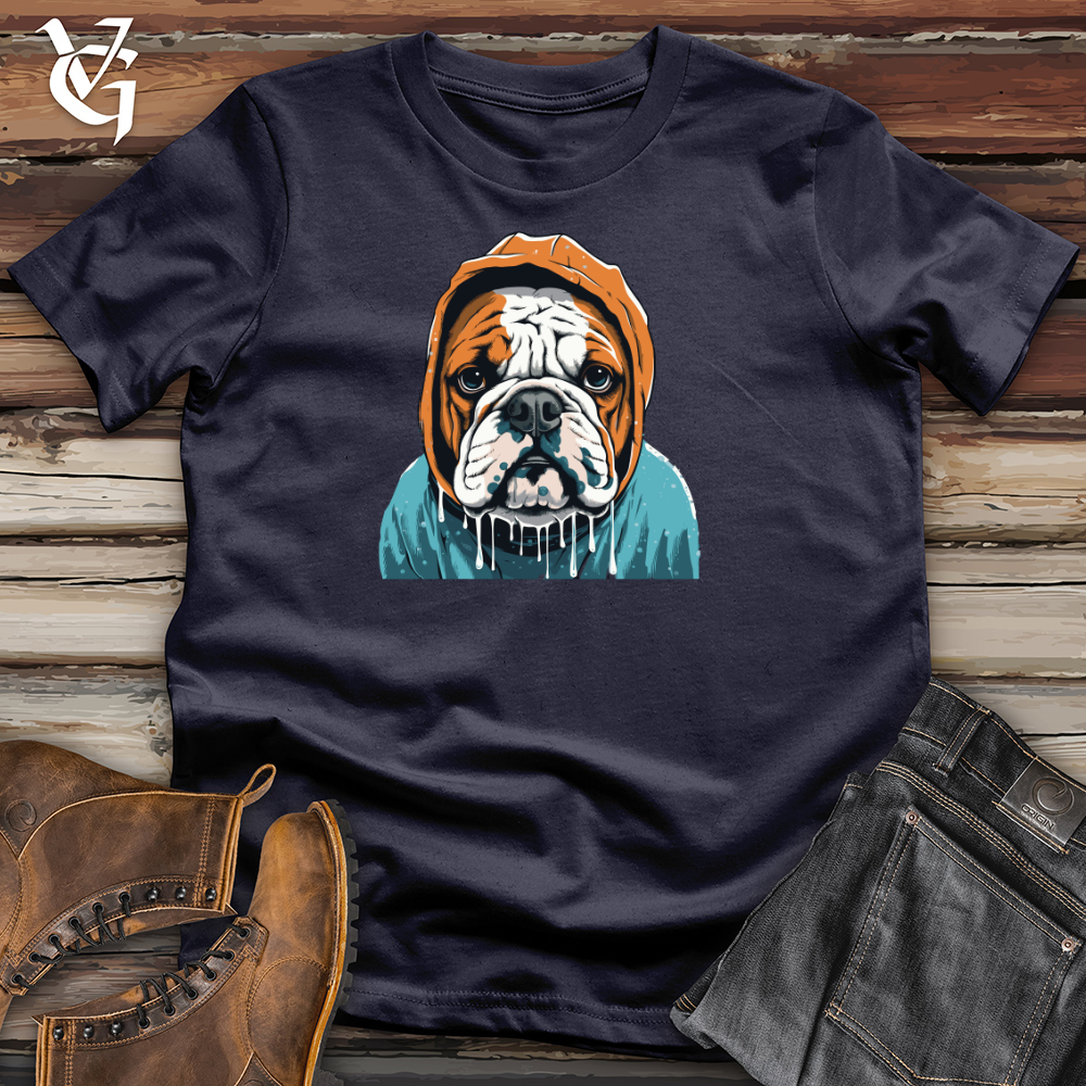Retro Rainy Bulldog Cotton Tee
