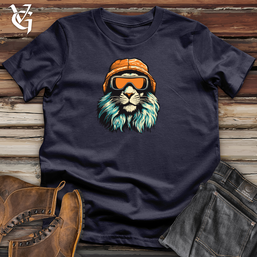 Retro Ski Mask Lion Cotton Tee