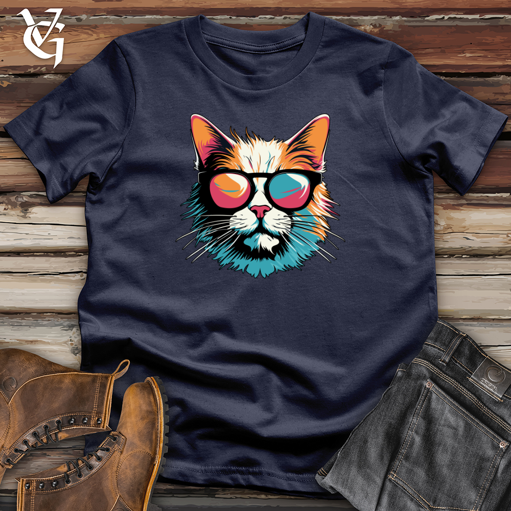 Retro Shades Cat  Softstyle Tee