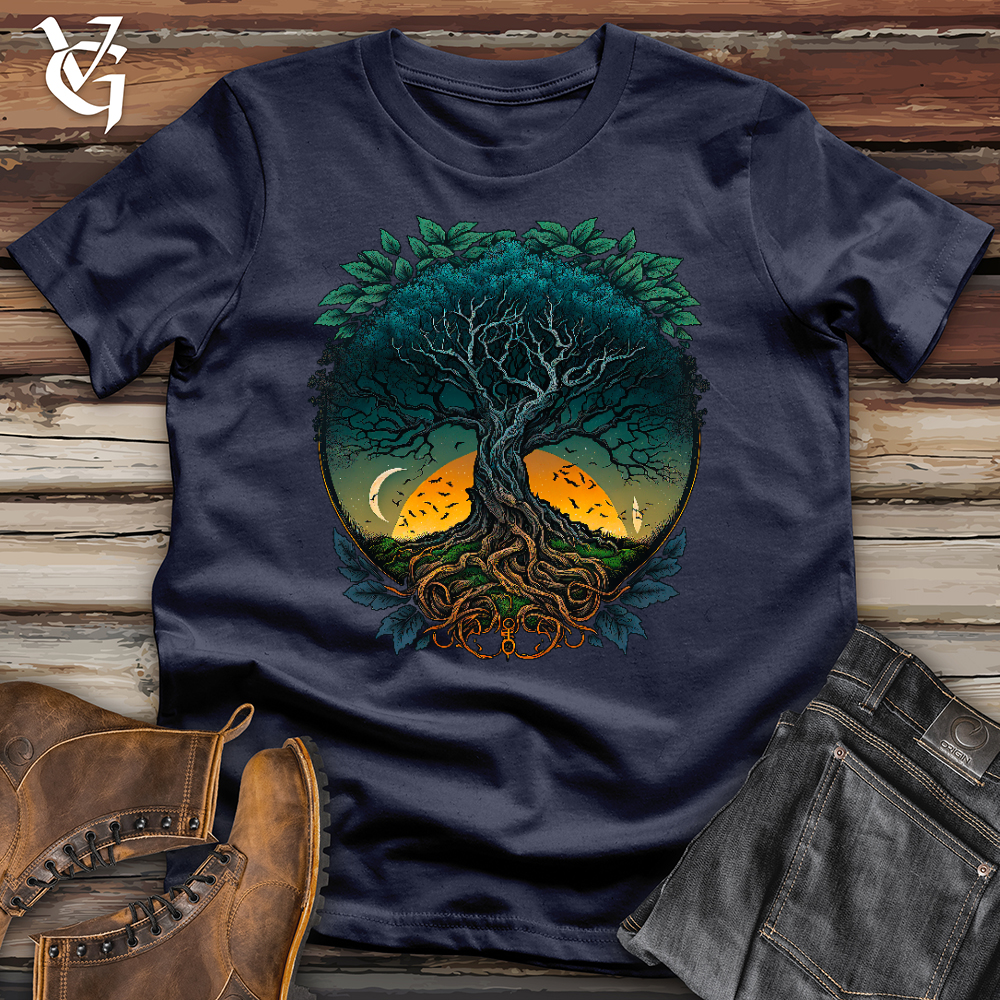 Sunset Yggdrasil Tree Softstyle Tee