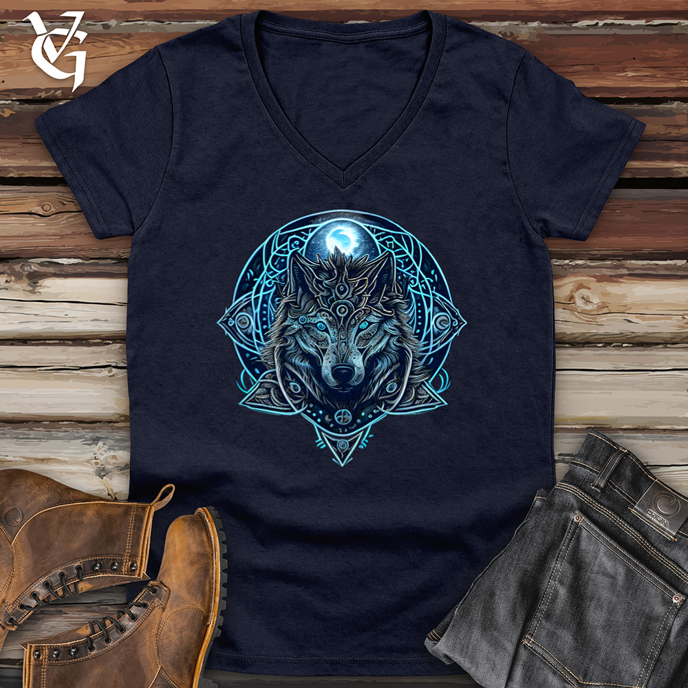 Celtic Fenrir Wolf Softstyle V-Neck