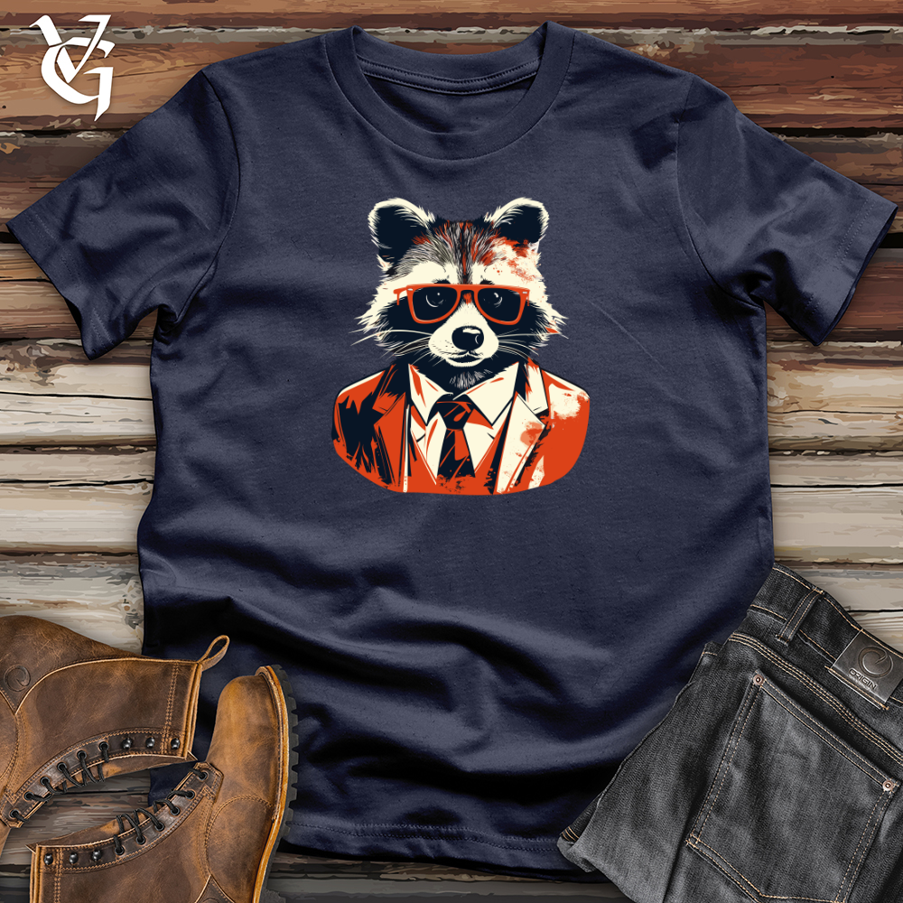 Vintage Dapper Raccoon Softstyle Tee