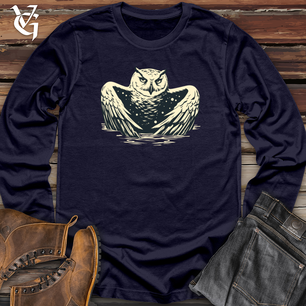 Retro Frosty Owl Long Sleeve