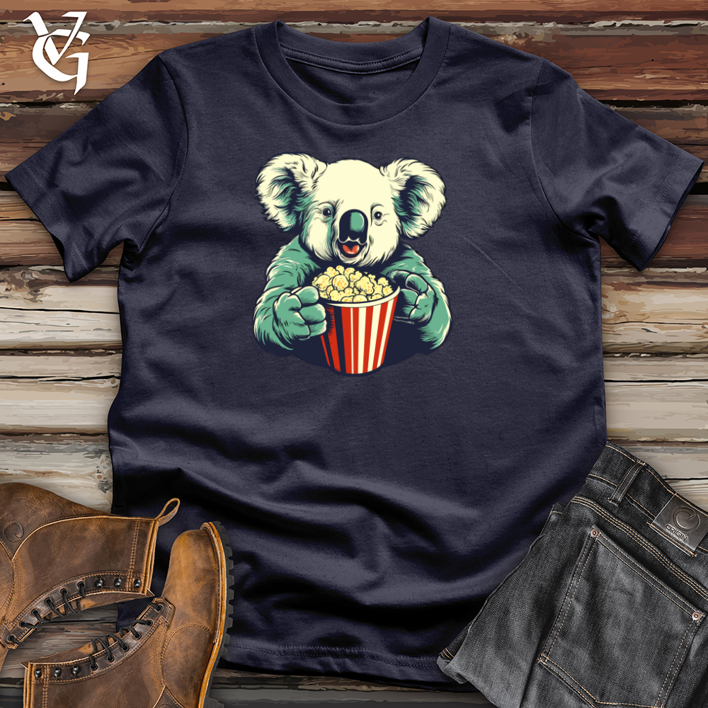 Popcorn-Munching Koala Cotton Tee