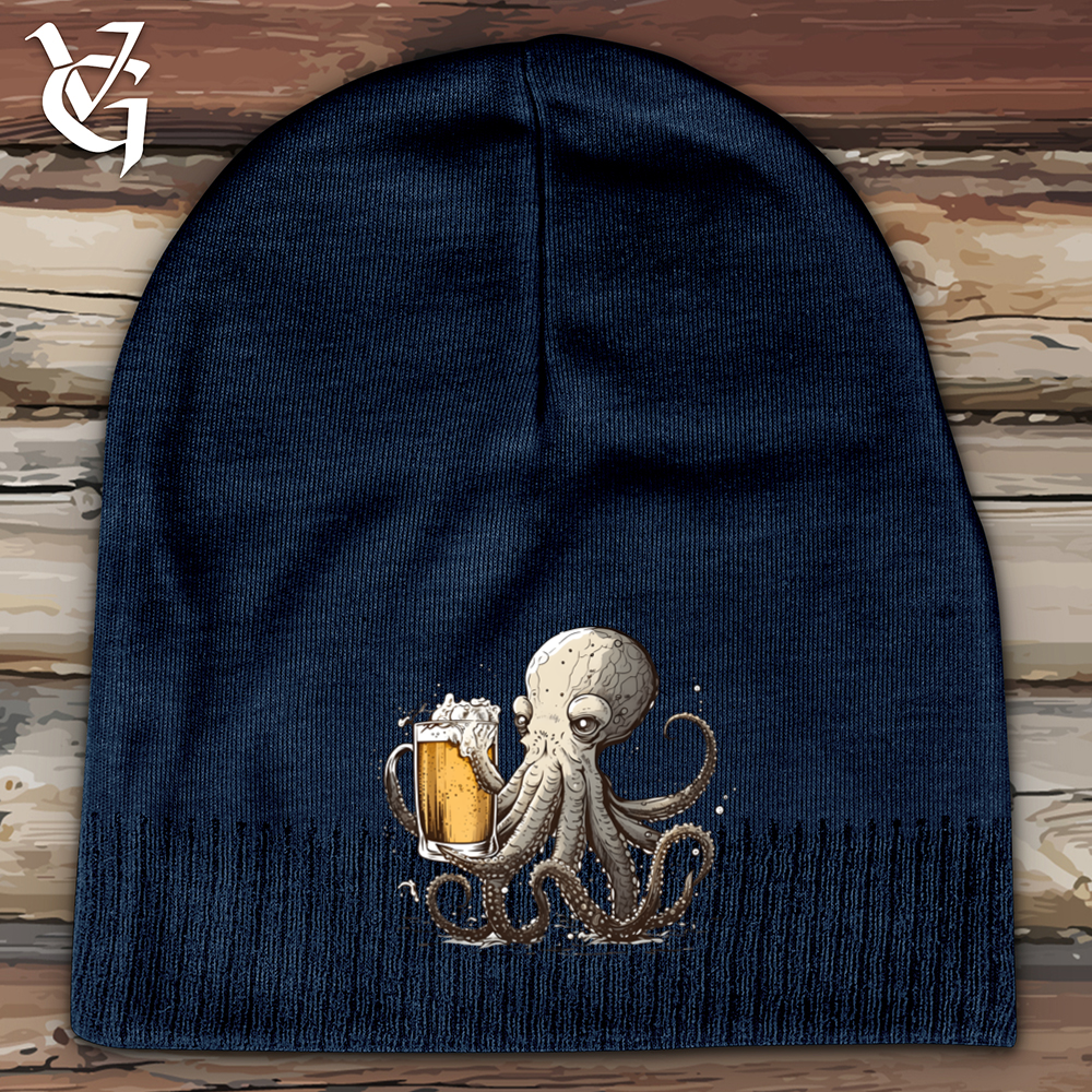 Octopus Happy Hour Cotton Beanie