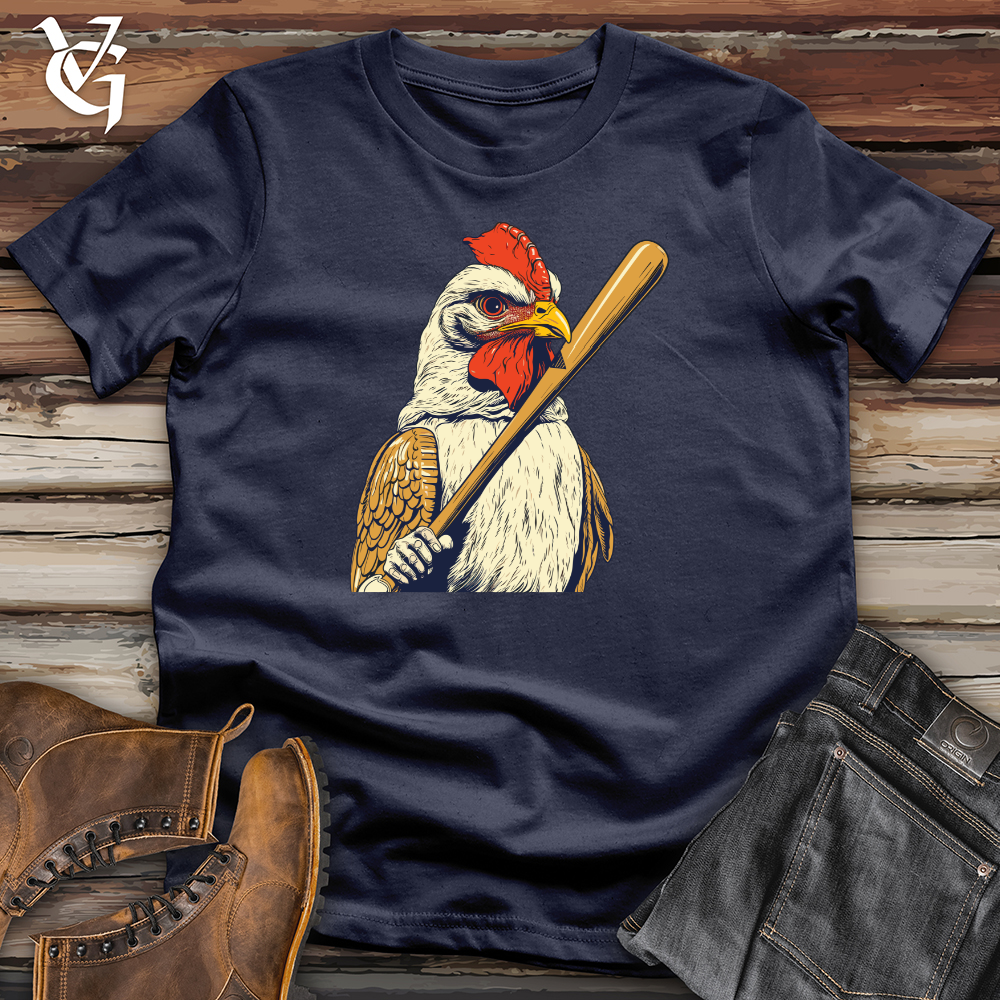 Chicken Swing Baseball Softstyle Tee