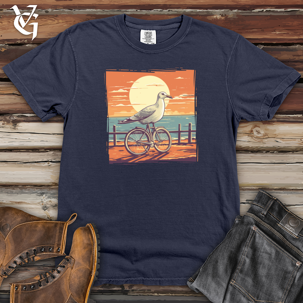 Sea Gull Boardwalk Bicycle Cruise Heavy Cotton Comfort Colors Tee