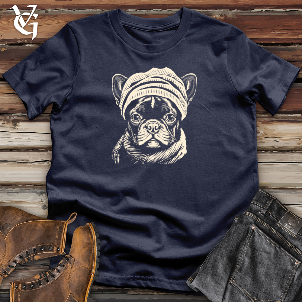 Vintage Beanie Frenchie Softstyle Tee