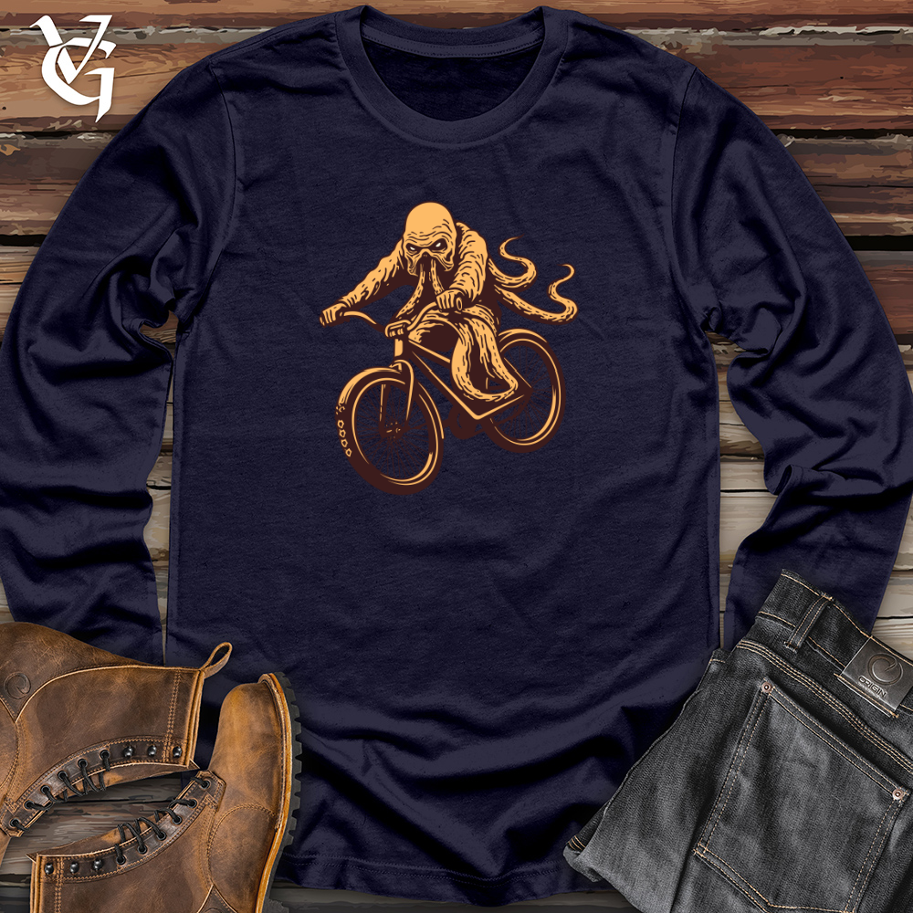 Bike Riding Kraken Long Sleeve
