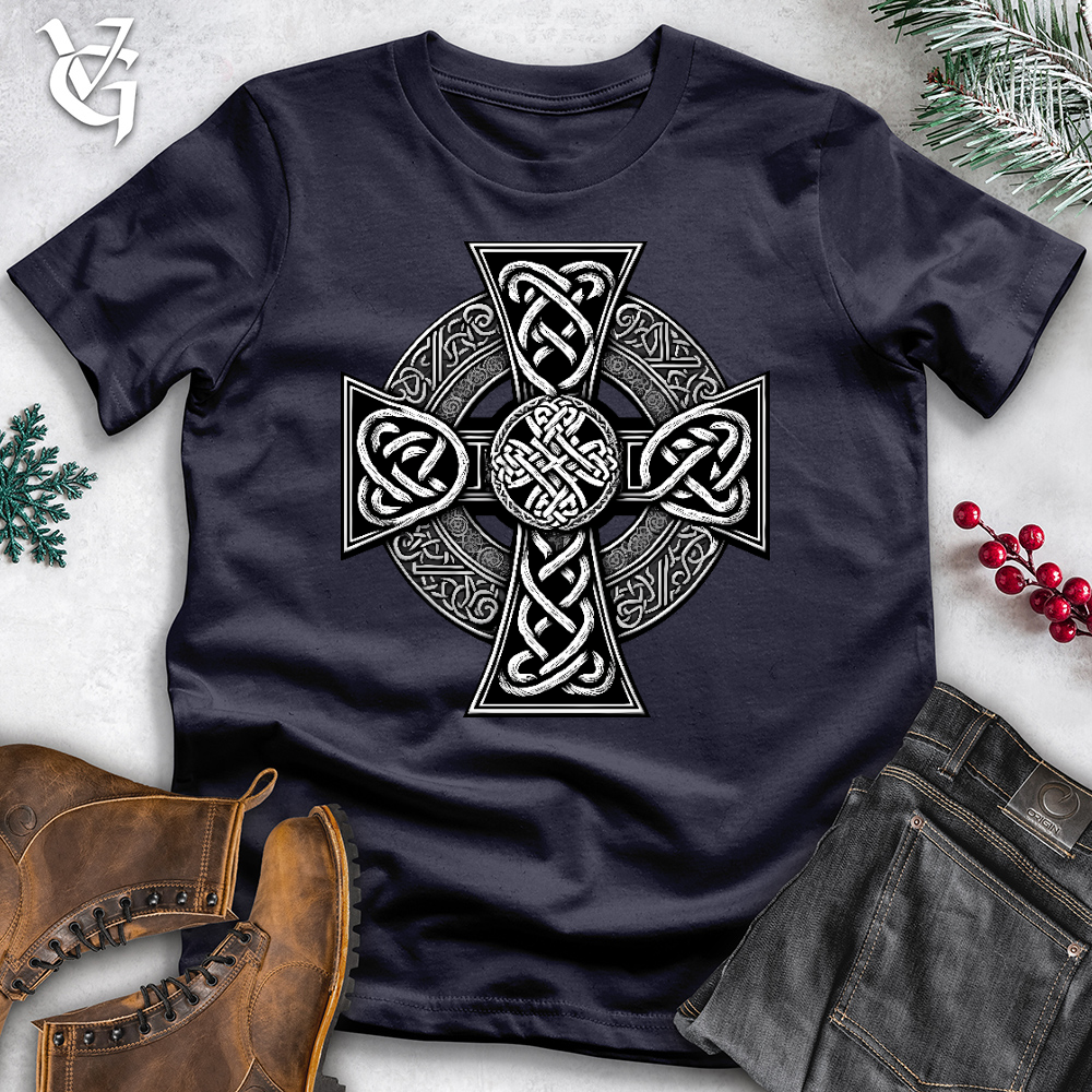Ornate Celtic Cross Cotton Tee