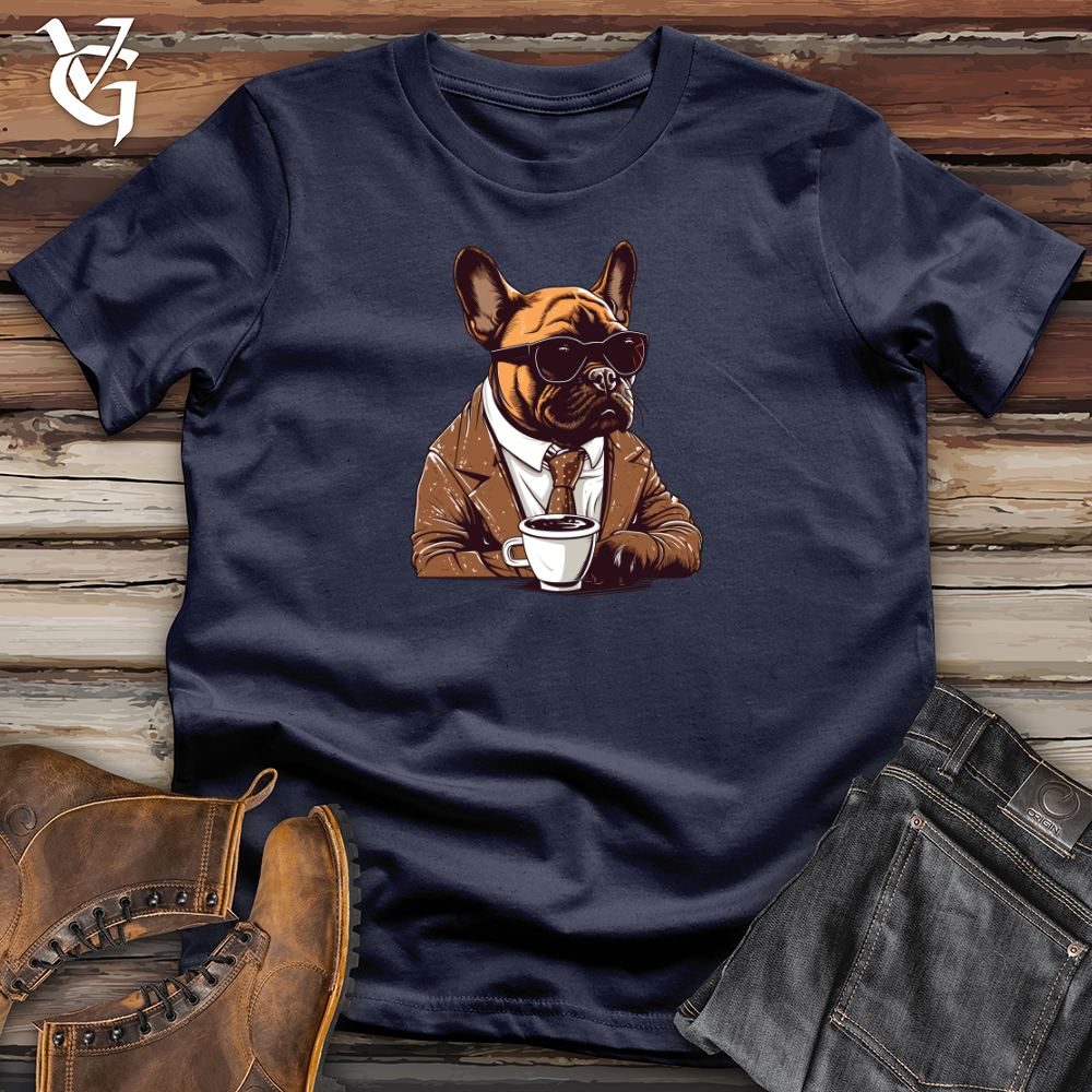 Vintage Coffee Break Frenchie Softstyle Tee