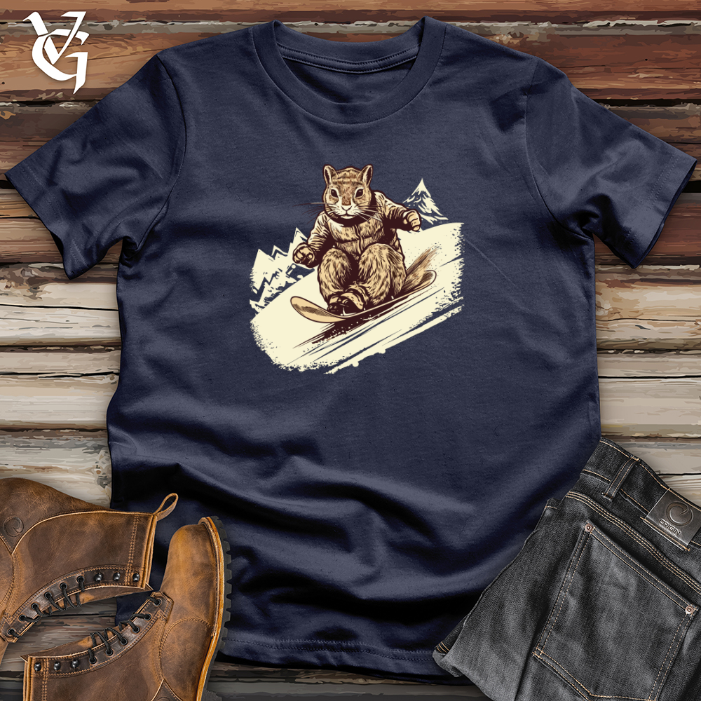 Vintage Sledding Squirrel Softstyle Tee