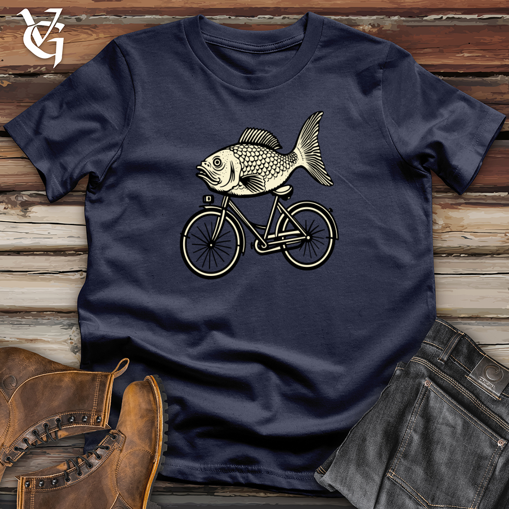 Retro Riding Fish Softstyle Tee