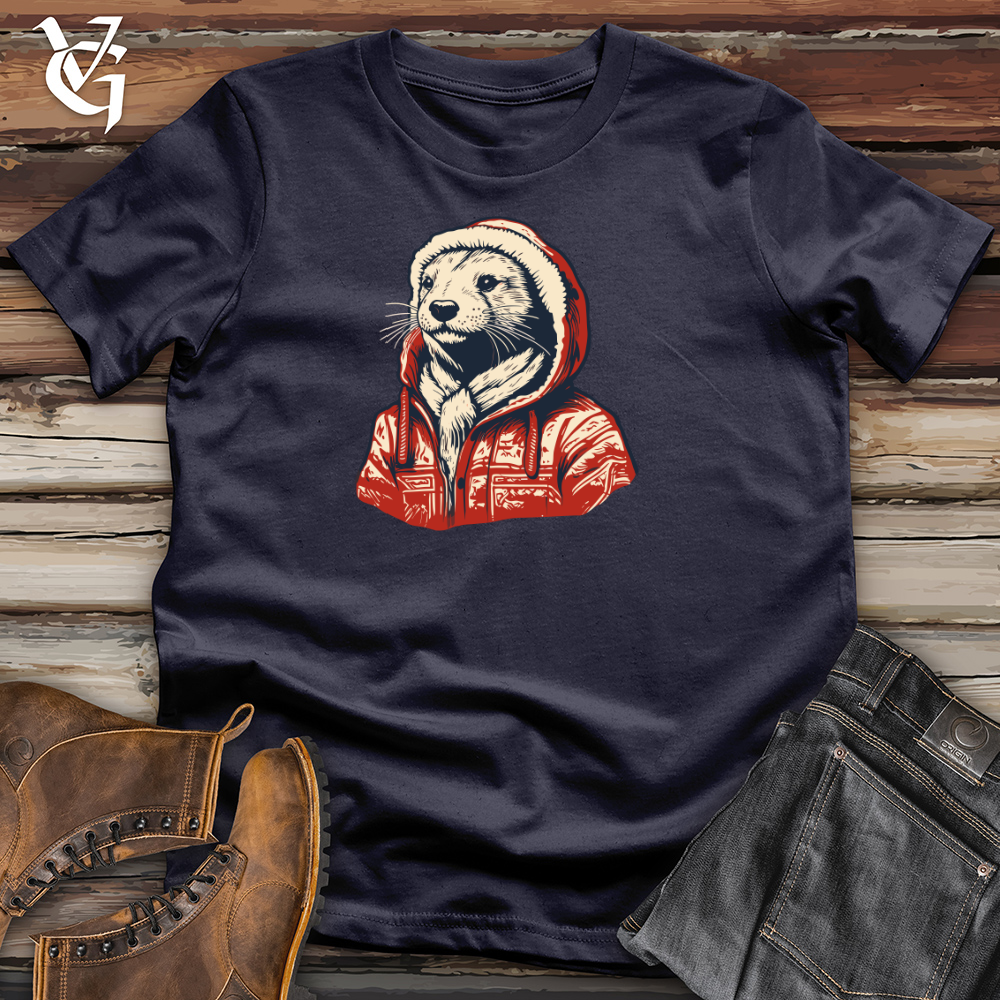 Retro Snuggly Otter Cotton Tee