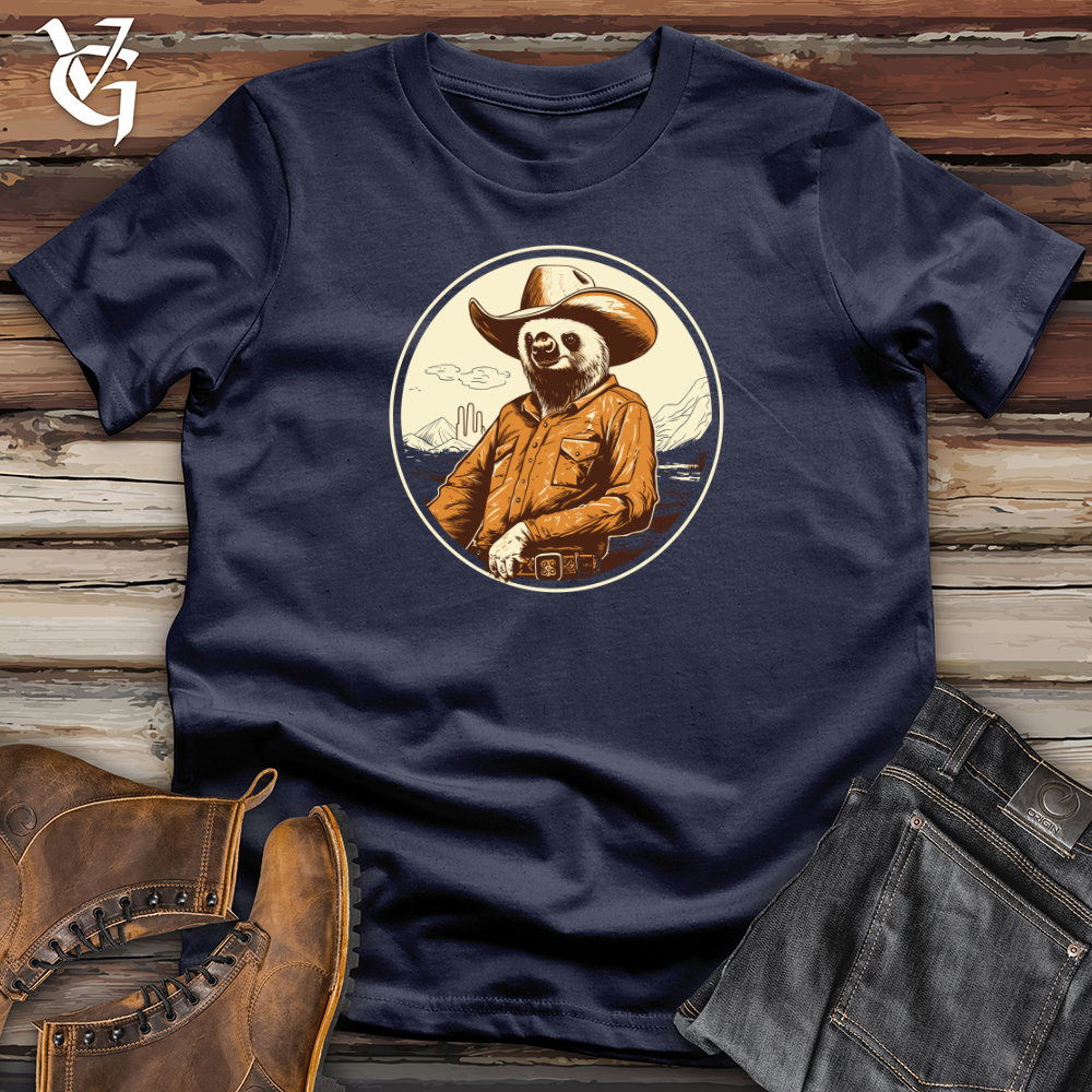 Sloth Slow motion Western Hat Swag Softstyle Tee