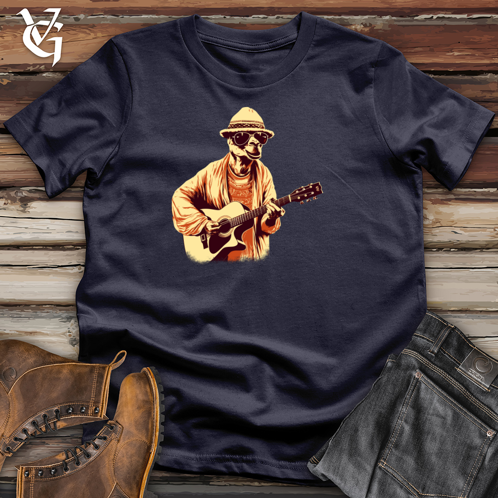 Camel Desert Melody Guitar Groove Cotton Tee