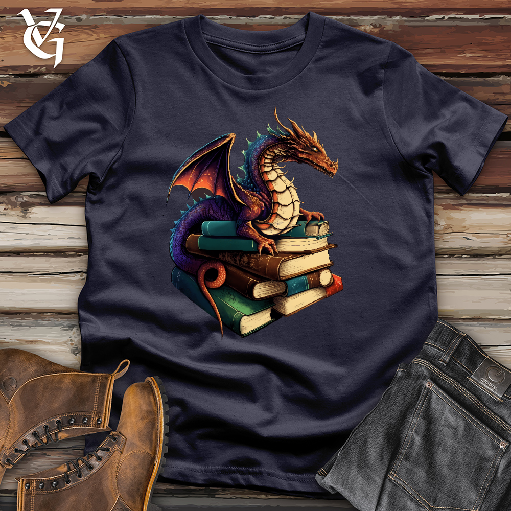 Dragon Book Hoarder Cotton Tee
