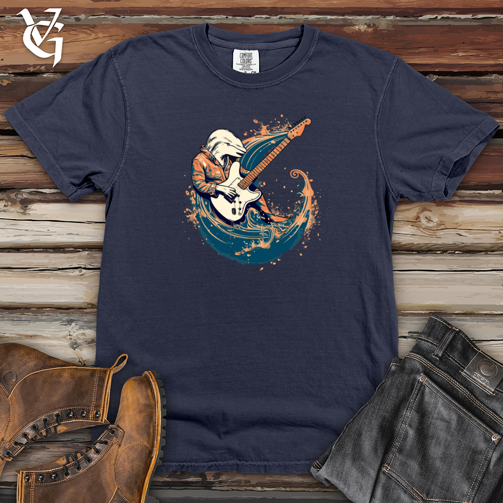 Vintage Cosmic Guitar Dolphin Heavy Cotton Comfort Colors Tee