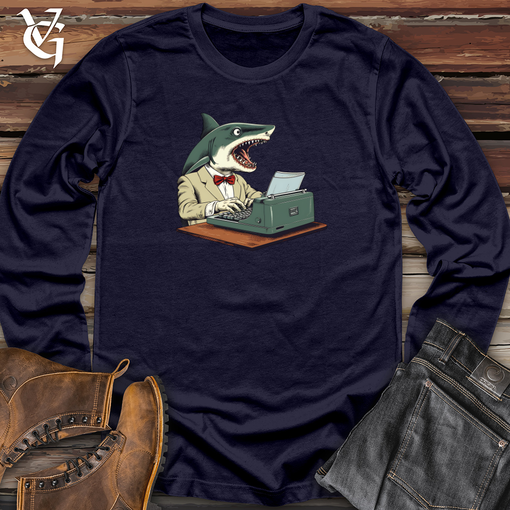 Punny Shark Wordsmith Long Sleeve