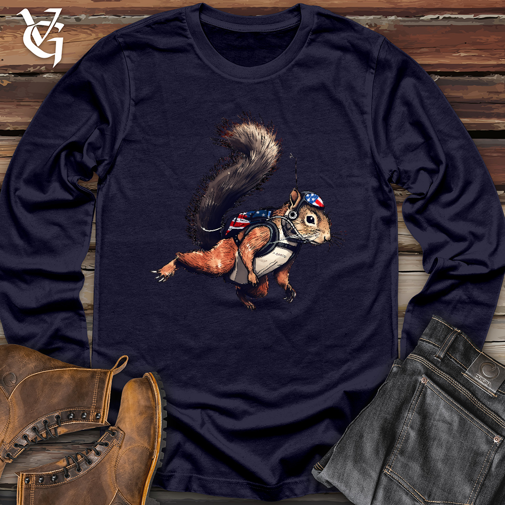 American Skydiving Squirrel Long Sleeve