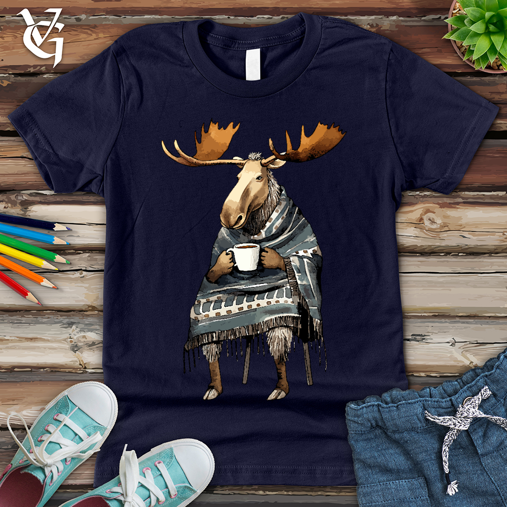 Coffee Drinking Moose Youth Tee