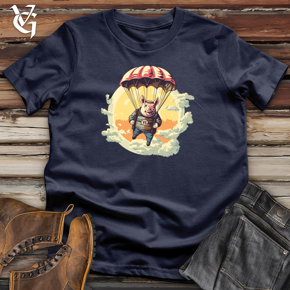 Pig Parachute Skydiving Excursion Softstyle Tee