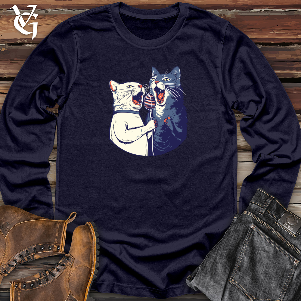 Feline Karaoke Serenade Long Sleeve