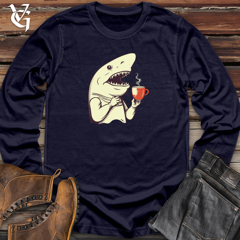 Caffeinated Shark Thoughts Long Sleeve