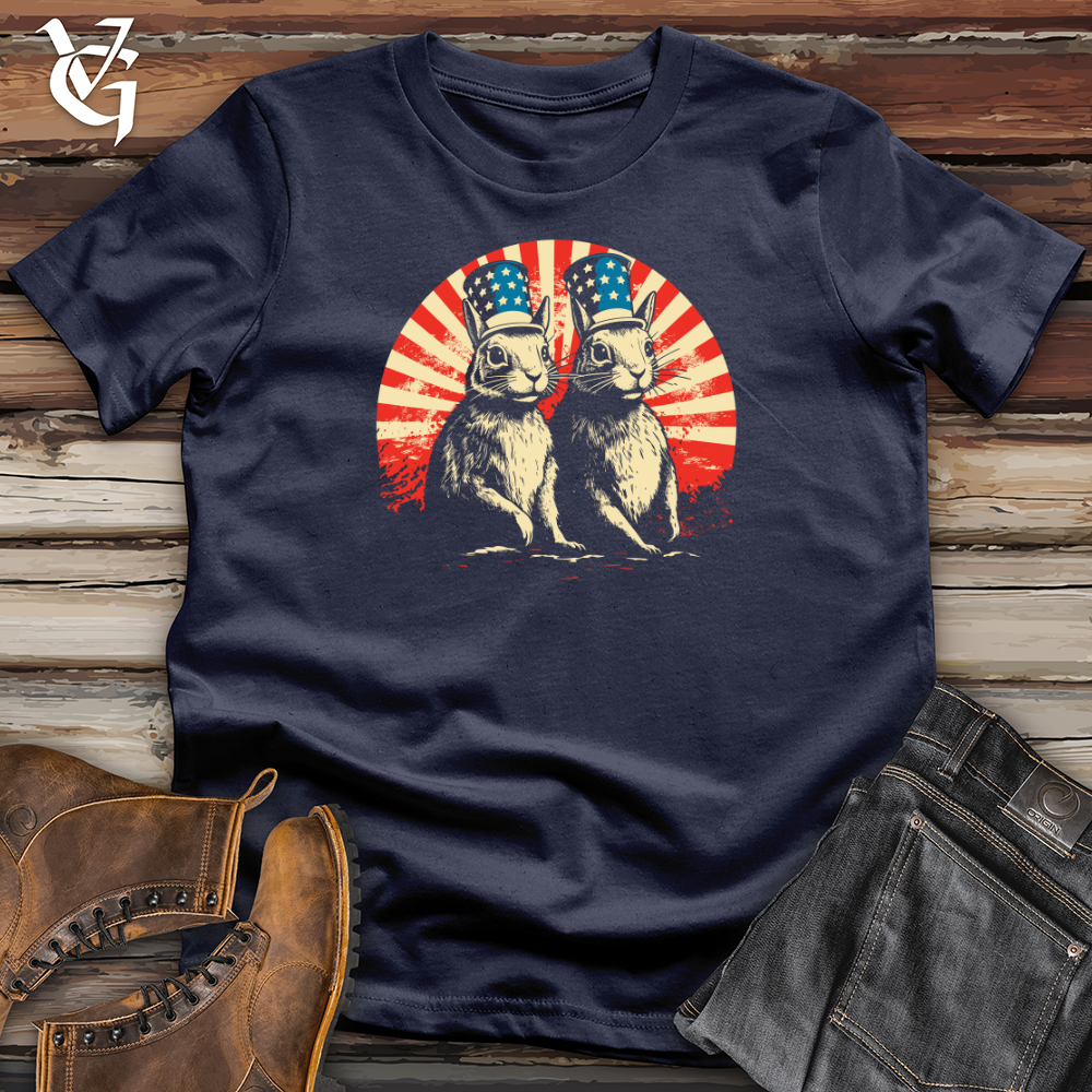 Patriotic Bunnies Salute Softstyle Tee