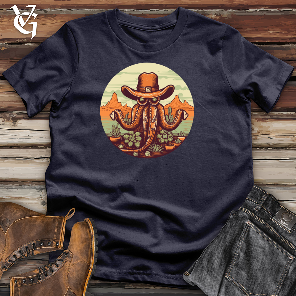 Desert Cowboy Octopus Cotton Tee