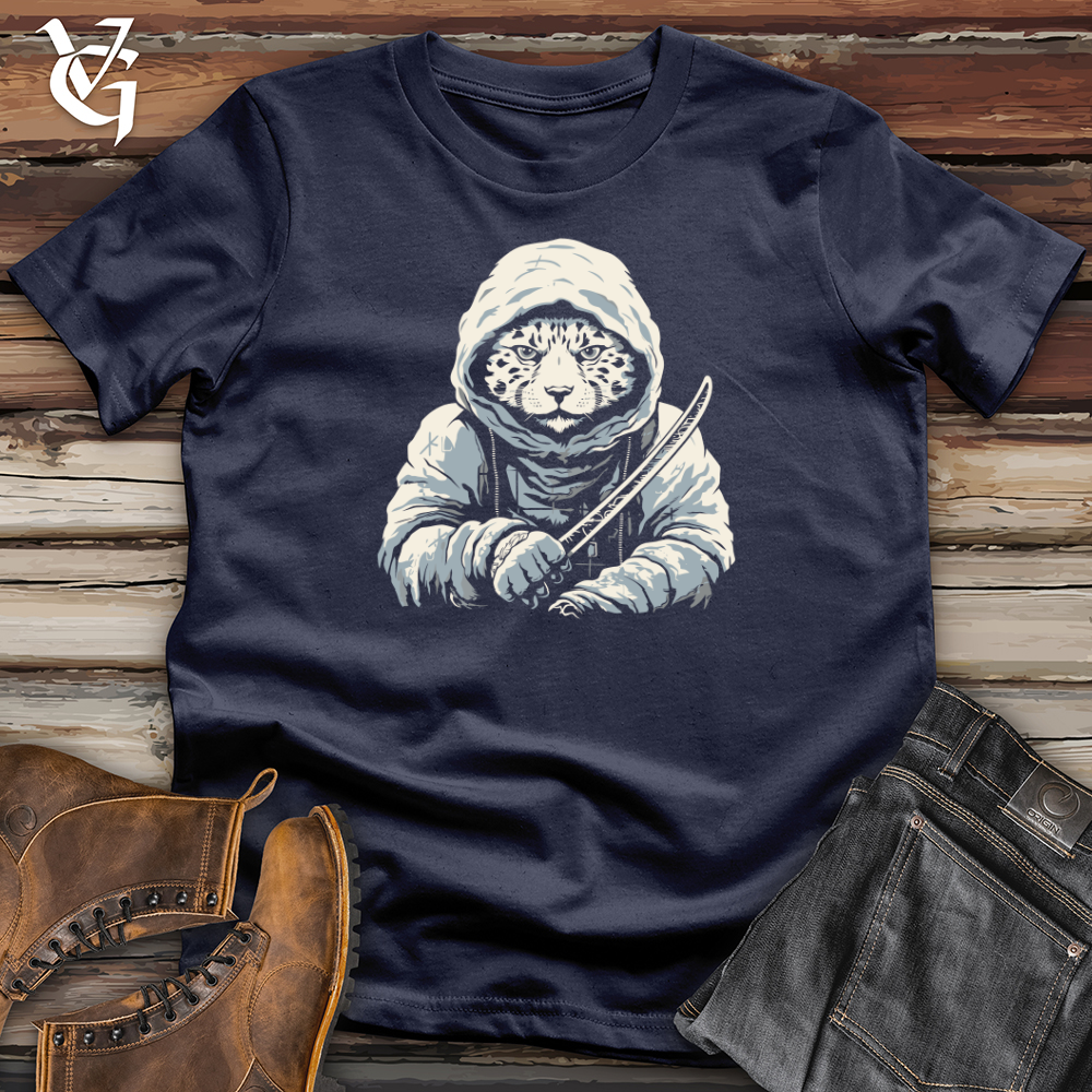 Snow Leopard Samurai Softstyle Tee