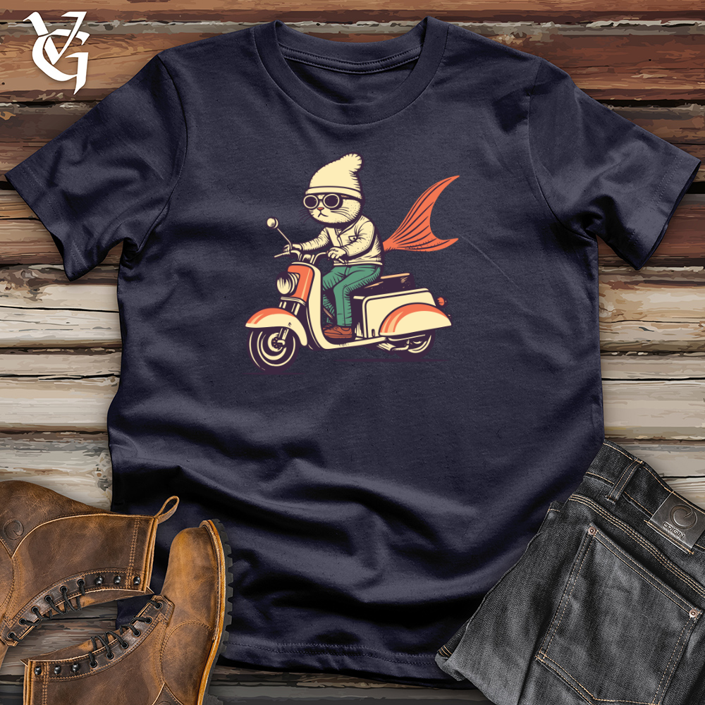 Cat Fish Scooter Adventure Cotton Tee