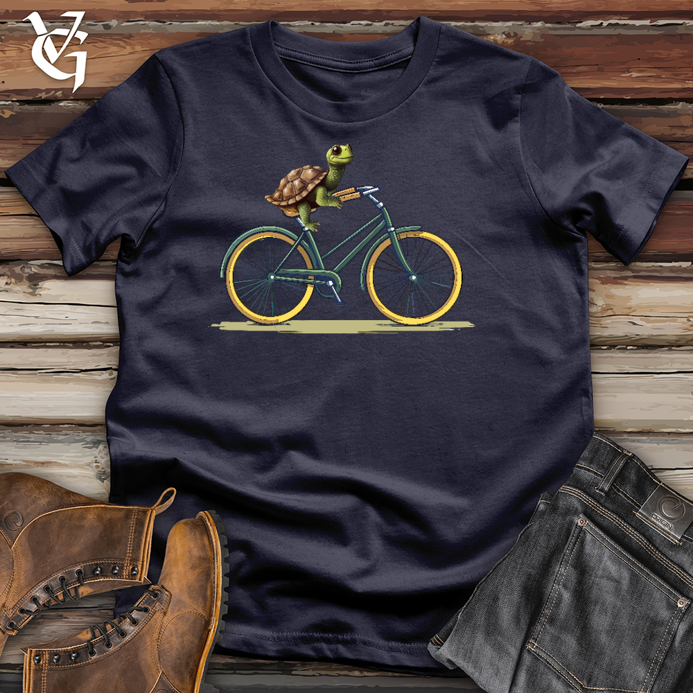 Turtle Cyclist Cotton Tee