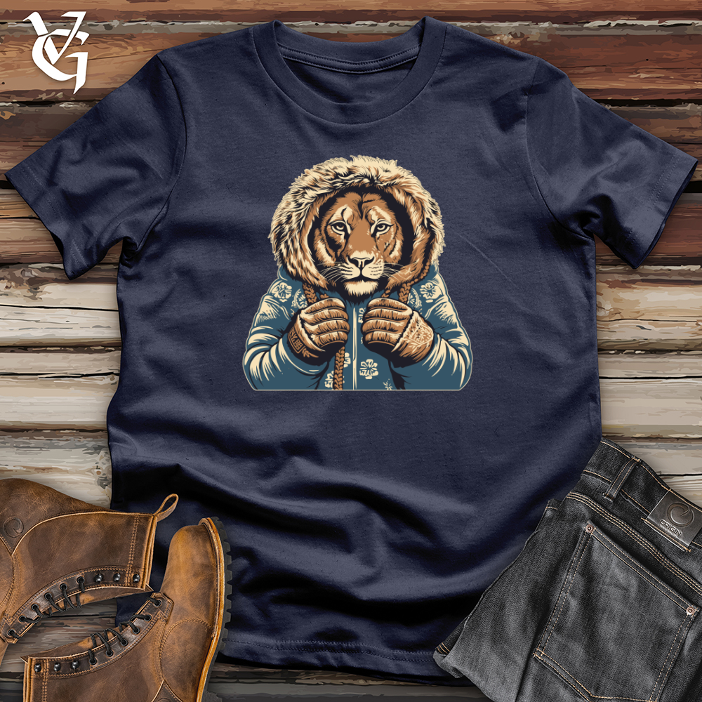 Vintage Mitten Wearing Lion Softstyle Tee