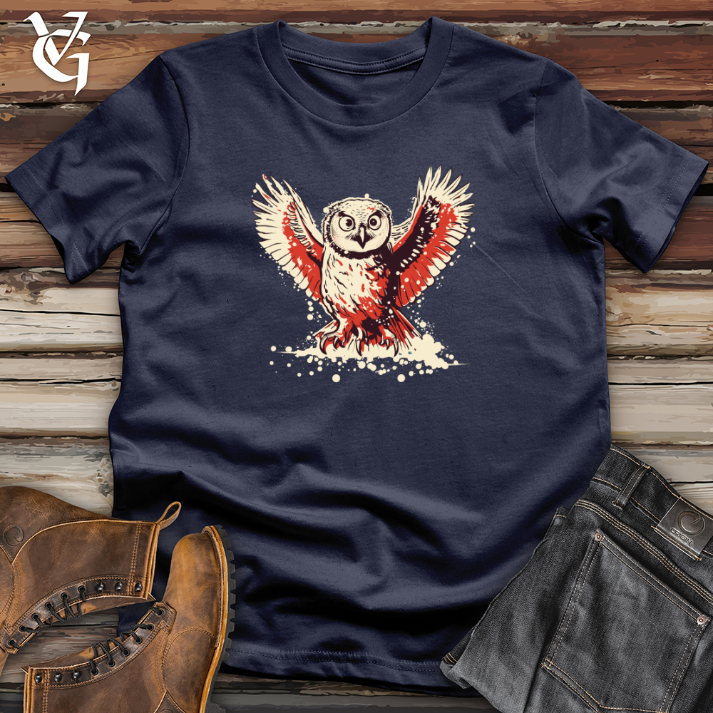 Retro Snowy Owl Softstyle Tee