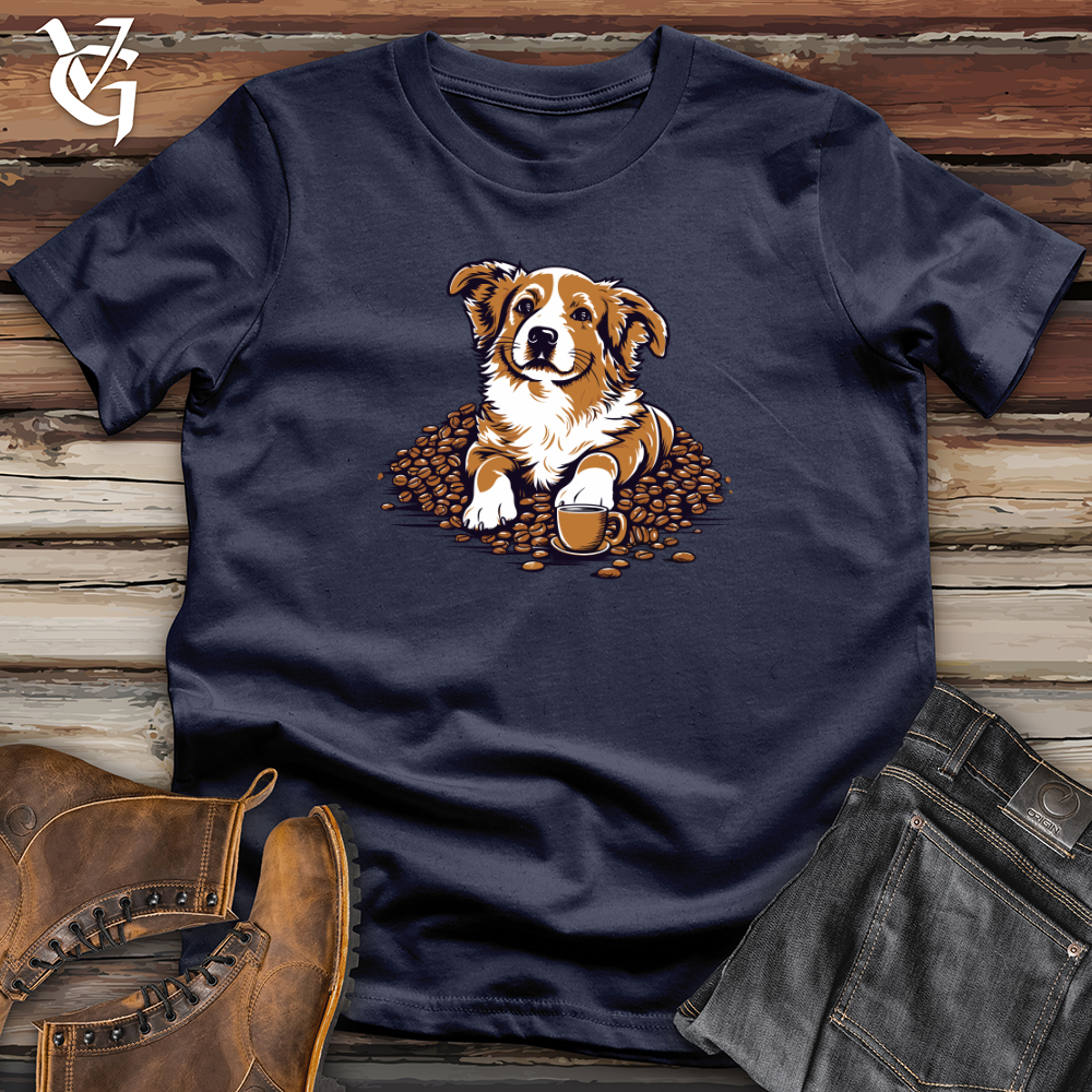 Vintage Coffee Corgi Softstyle Tee