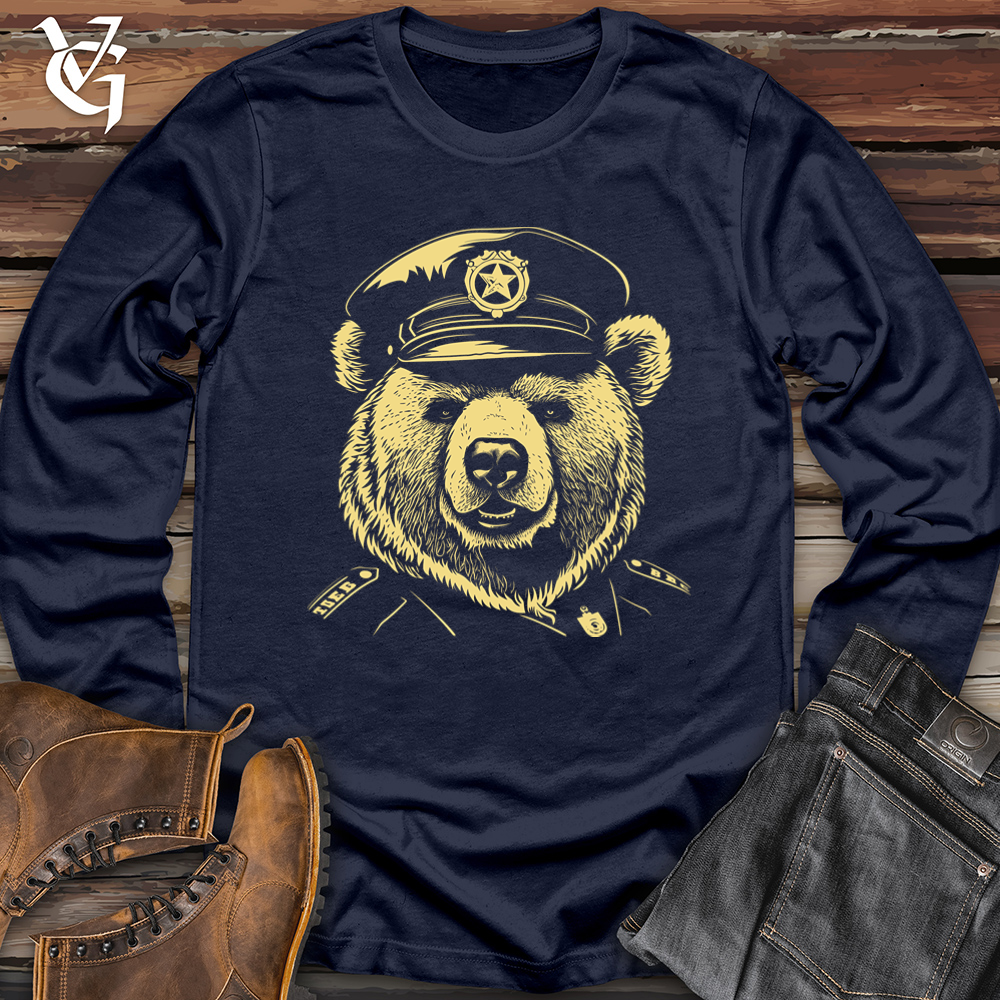 Policeman Bear Patrol Softstyle Long Sleeve