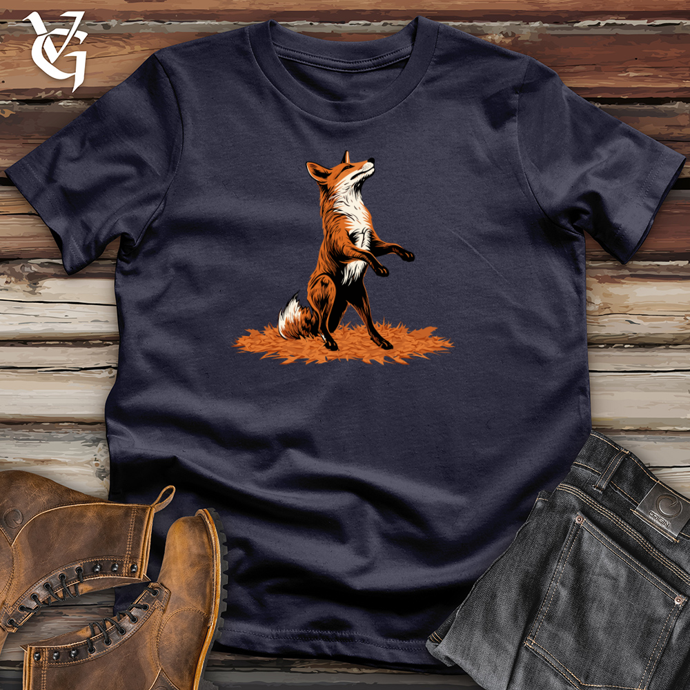 Autumn Fox Frenzy Cotton Tee