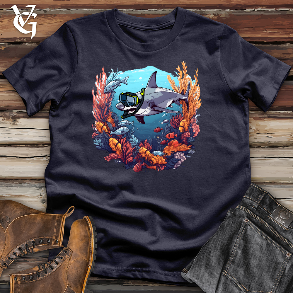 Snorkeling Shark Cotton Tee
