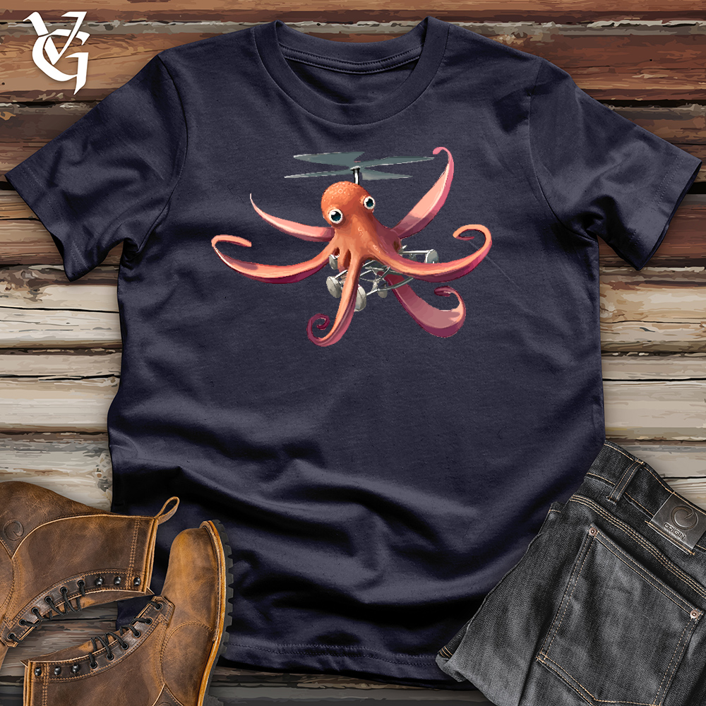 Flying Octopus Cotton Tee